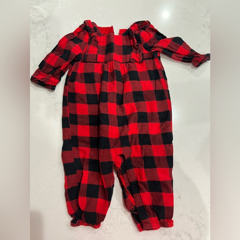 Baby GAP HOLIDAY Buffalo check 3-6 month